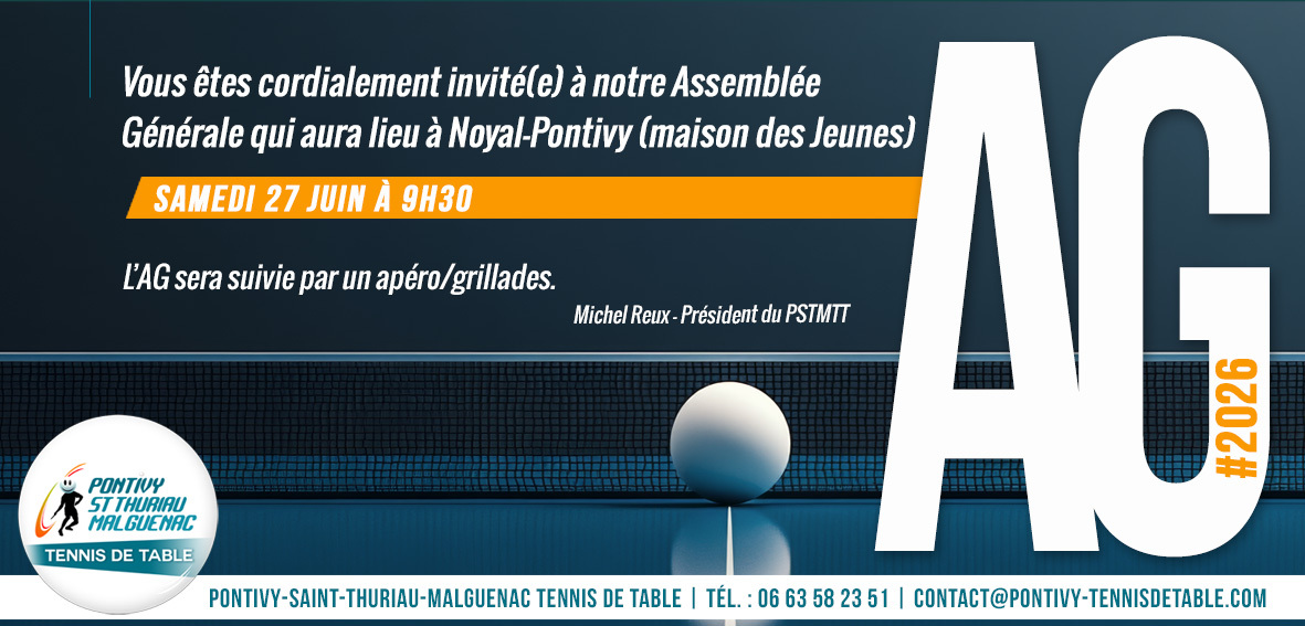 AG du club le samedi 27 juin à Noyal-Pontivy