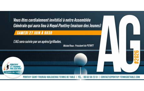 AG du club le samedi 27 juin à Noyal-Pontivy